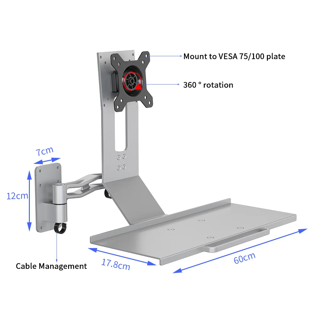 Новая настенная подставка для рабочего стола с подставкой и держателем