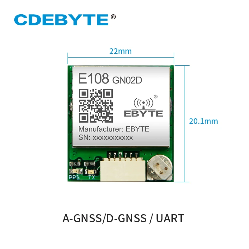 EBYTE 5pcs/lot Positioning Tracking Module E108-GN02D GPS GLONASS Wireless Development Board BDS UART  SPI GPIO
