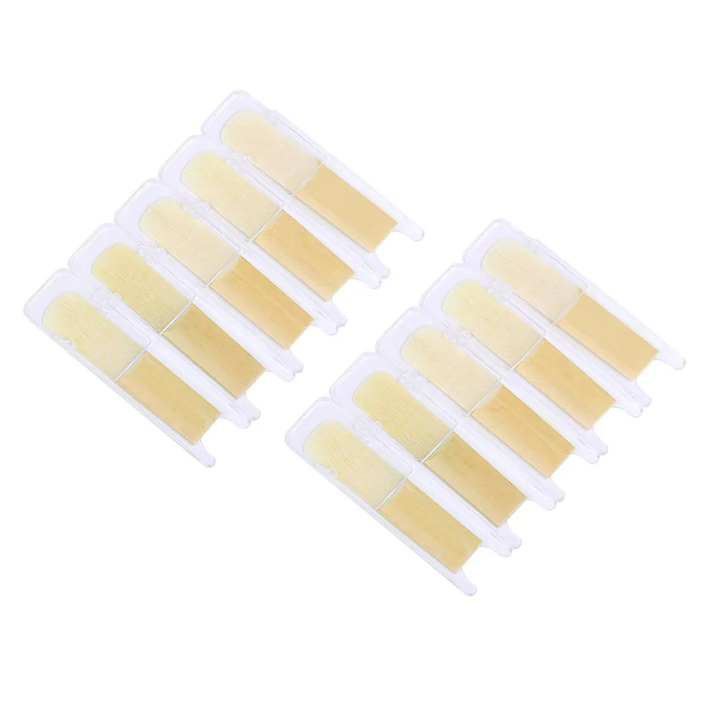

10 Pcs Bb Soprano Saxophone Reeds Strength 2.5 Sax Woodwind Instrument Parts Axophone Reed Woodwind Instrument Parts