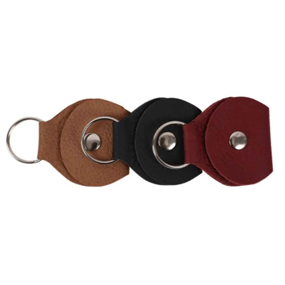 

1pcs High Quality Guitar Leather Pick Bag PU Leather Compact Portable Keychain Guitar Pick Box Bag Accessories