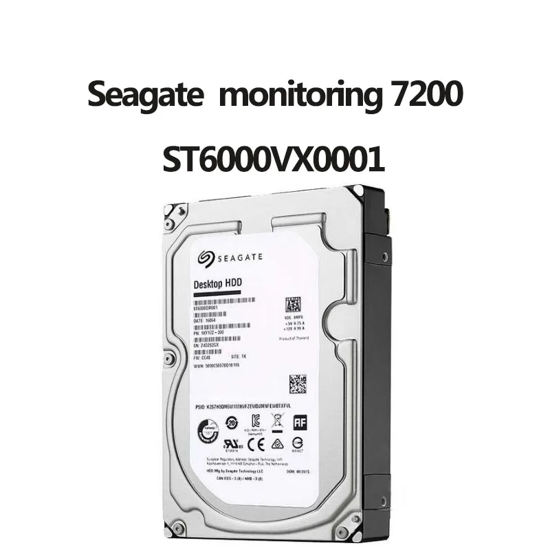 

Seagate MONITORING HARD DISK Pro 6TB 7200 to 256MB SATA ST6000VX0001 NAS hard disk ST6000VX0001 vertical