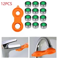 12pcs m24mm faucet aerators rust proof water tap aerators replacement aerator with install tool faucet replacement parts