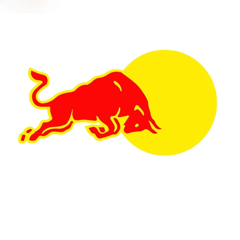 

Red Bad Bull Vinyl Decal Truck Window Sticker Bumper Laptop Wall Helmet Camper Waterproof Sunscreen Fashion Car Sticker 15 CM