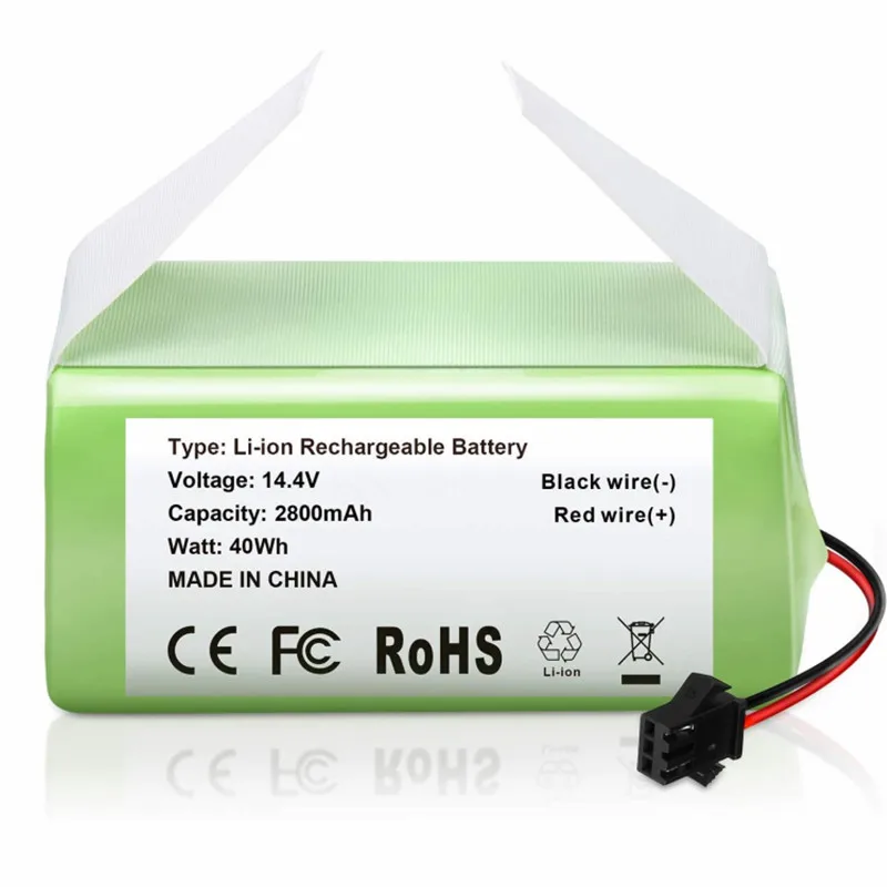 

14.4v 2800mAh Replacement BatteryCompatible withEcovacs Deebot N79n79S DN622 & Eufy RoboVac 11,11S,12,15C,15T,35C,G10 Hybrid