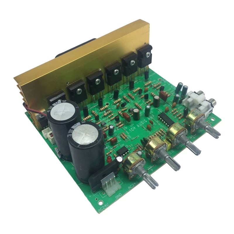 

2.1 Subwoofer Amplifier Board 3X80W High Power Amplifier Board With Cooling Fan Can Be Connected To Bluetooth Board
