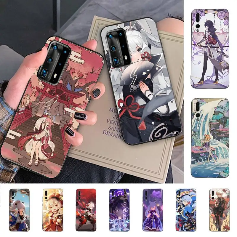 

Genshin Impact Game Phone Case for Huawei P30 40 20 10 8 9 lite pro plus Psmart2019
