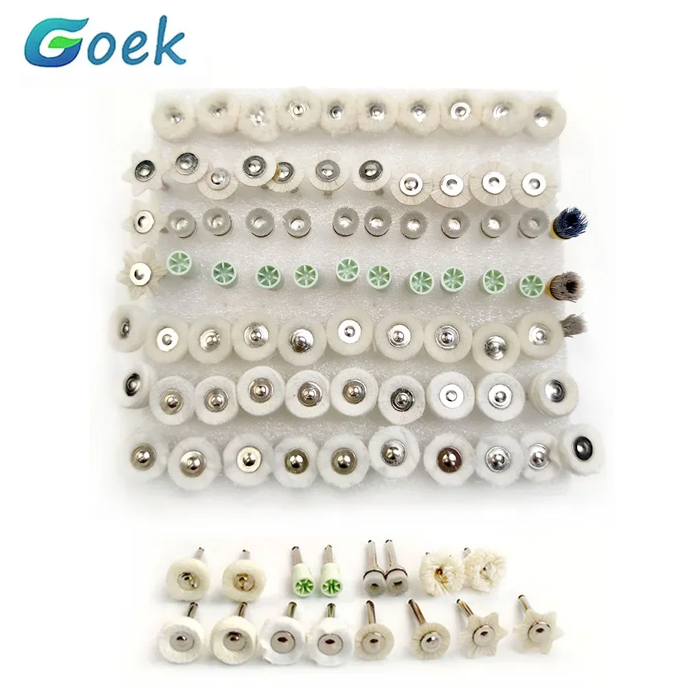 76 шт./компл. набор кистей для стоматологических робсон простые белые хлопковые