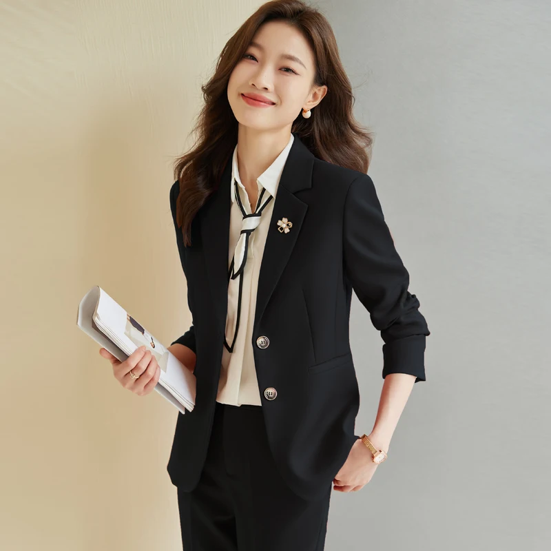 Модные женские костюмы NAVIU новинка осенний темпераментный деловой костюм для