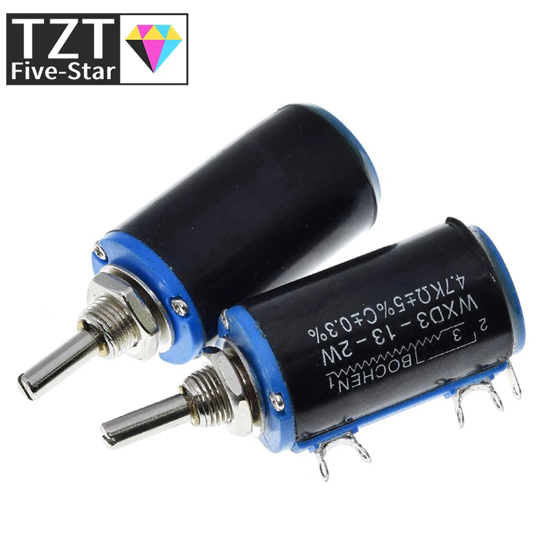 Потенциометр с проволочной обмоткой TZT WXD3-13-2W 100 200 220 470 680 R Ом 1K 2.2K 3.3K 4.7K 5.6K 6.8K 10K 22K 33K