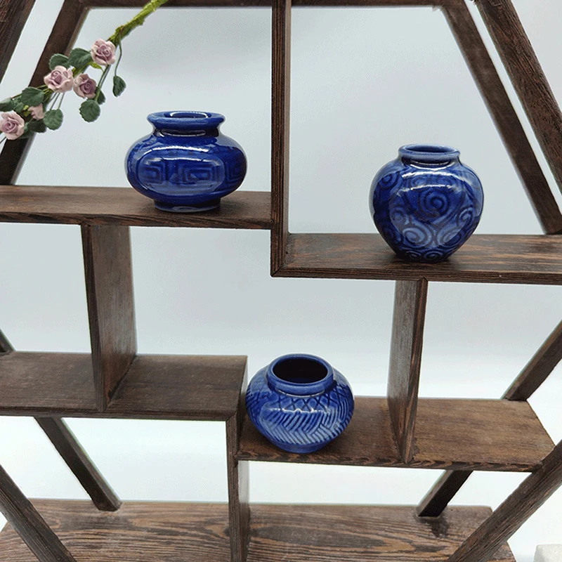 1 Набор мини керамические маленькие банки для кукольного домика модель