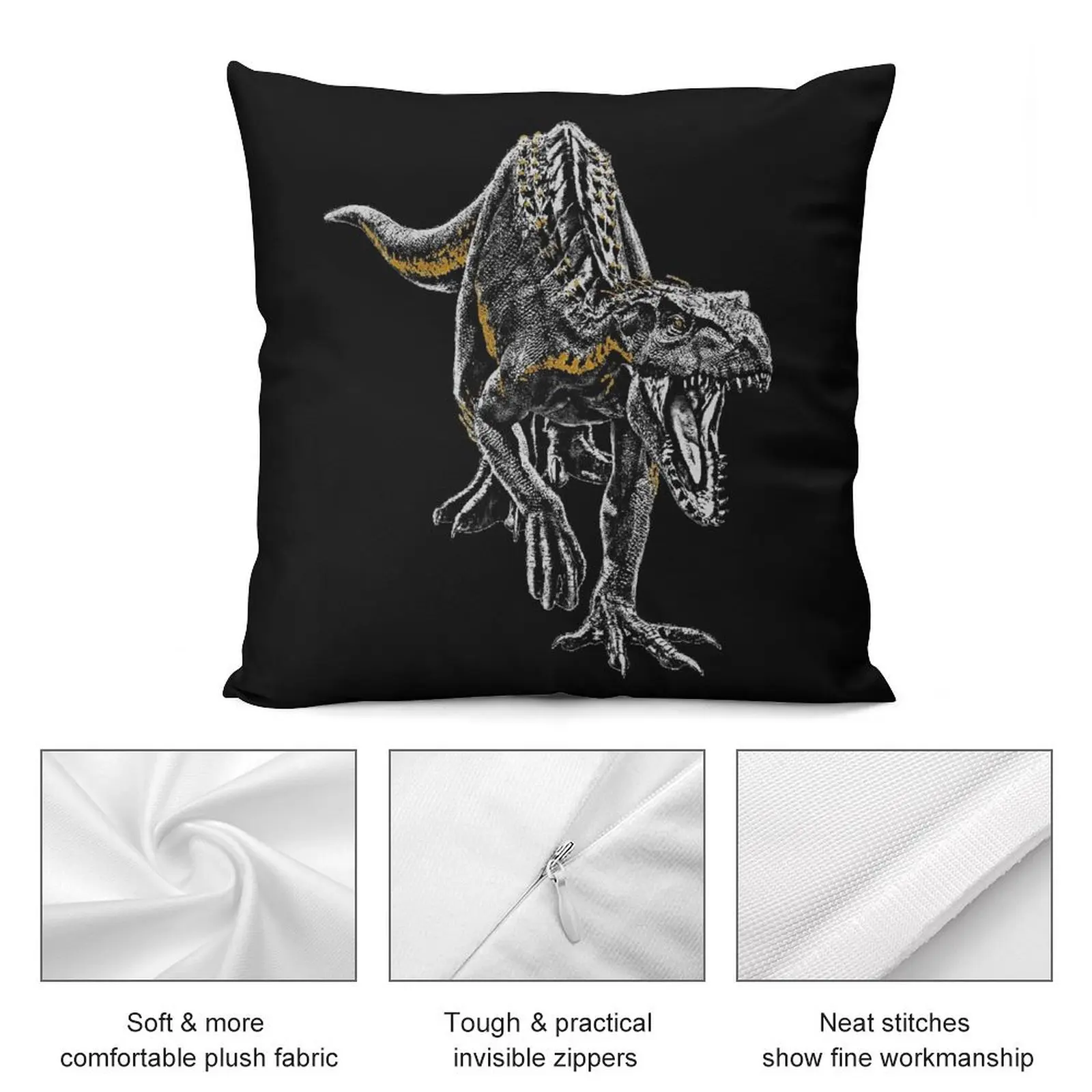 Подушка Indoraptor роскошная наволочка чехол для подушки комплект эластичных чехлов