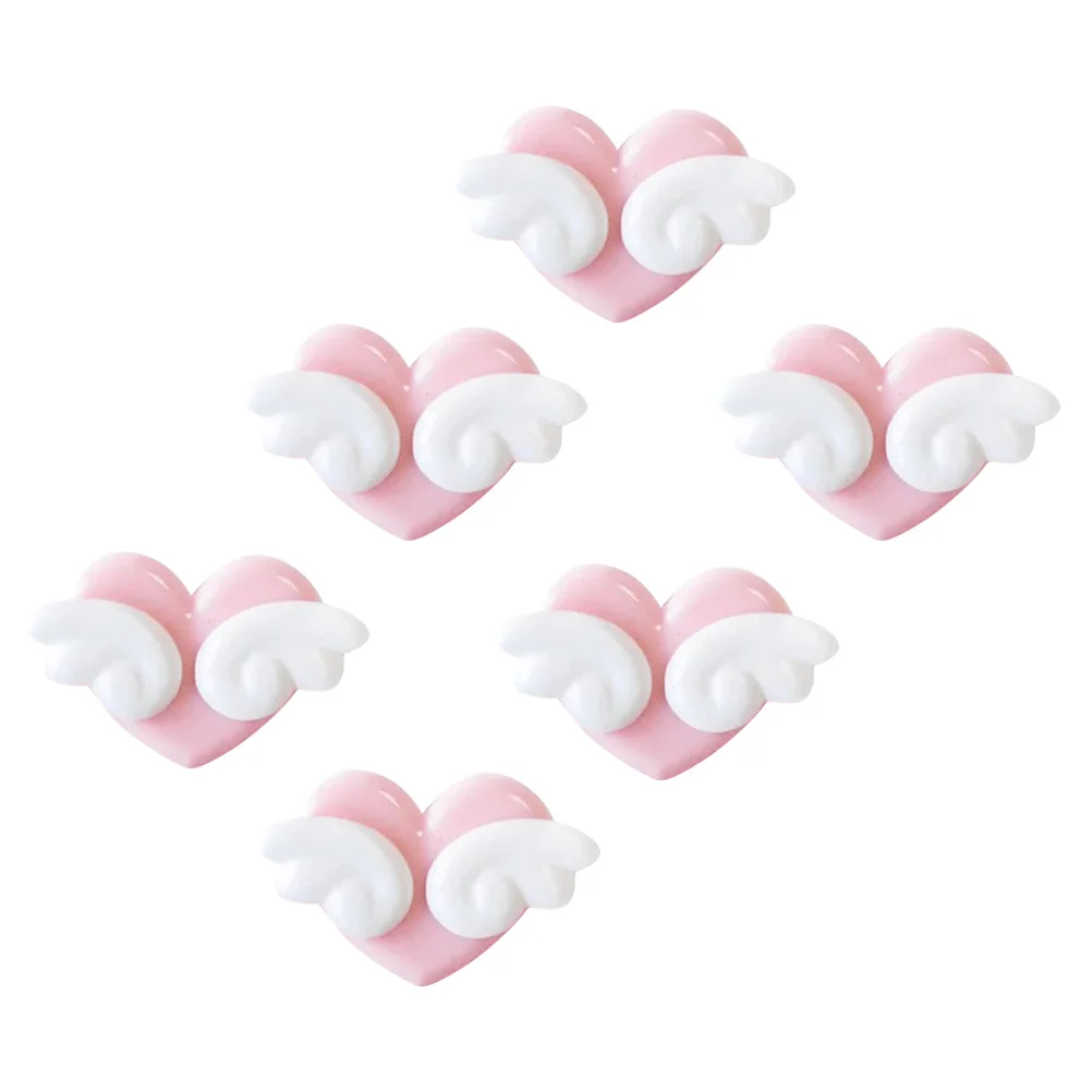 

6pcs Heart Small Clips Clips Paper Holders Folder Clips for Home School Office
