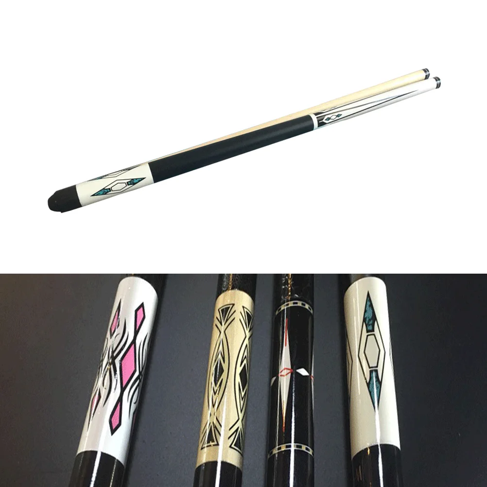 

Wood Pool Cue Billiard House Bar Printing Pool Cue Sticks Billiard Accessory for Practice (Random Color)