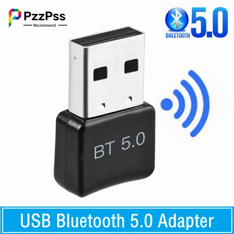 

PzzPss мини беспроводной USB Bluetooth 5,0 адаптер приемник ключ низкая задержка аудио Музыка Bluthooth 5,0 передатчик для ПК ноутбука