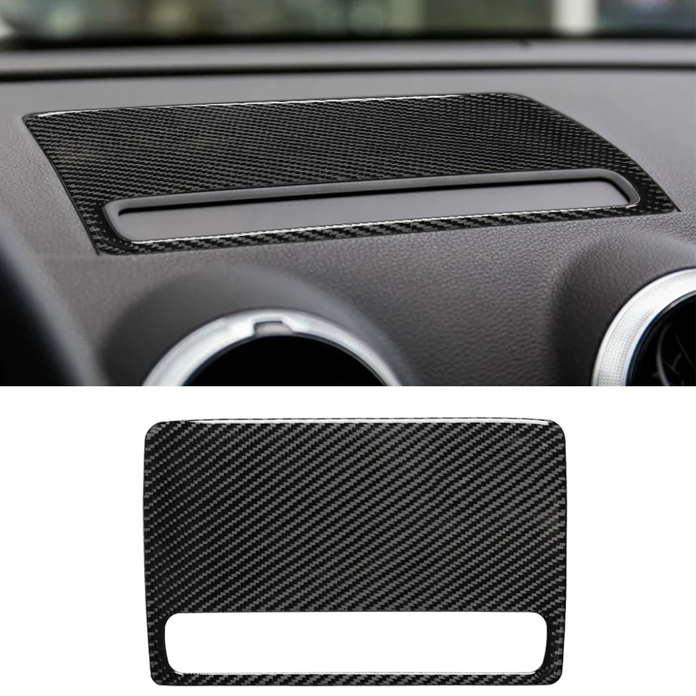 

for Audi A3 S3 2014-2019 Central Control Navigation GPS Panel Cover Trim Sticker Decal Car Interior Accessories Carbon Fiber