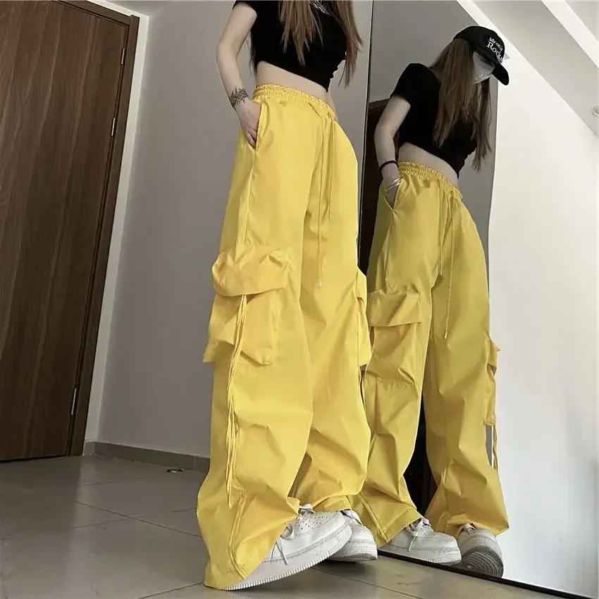 Женские брюки в стиле хиппи Y2k уличная одежда женские с карманами Xxl эстетичная