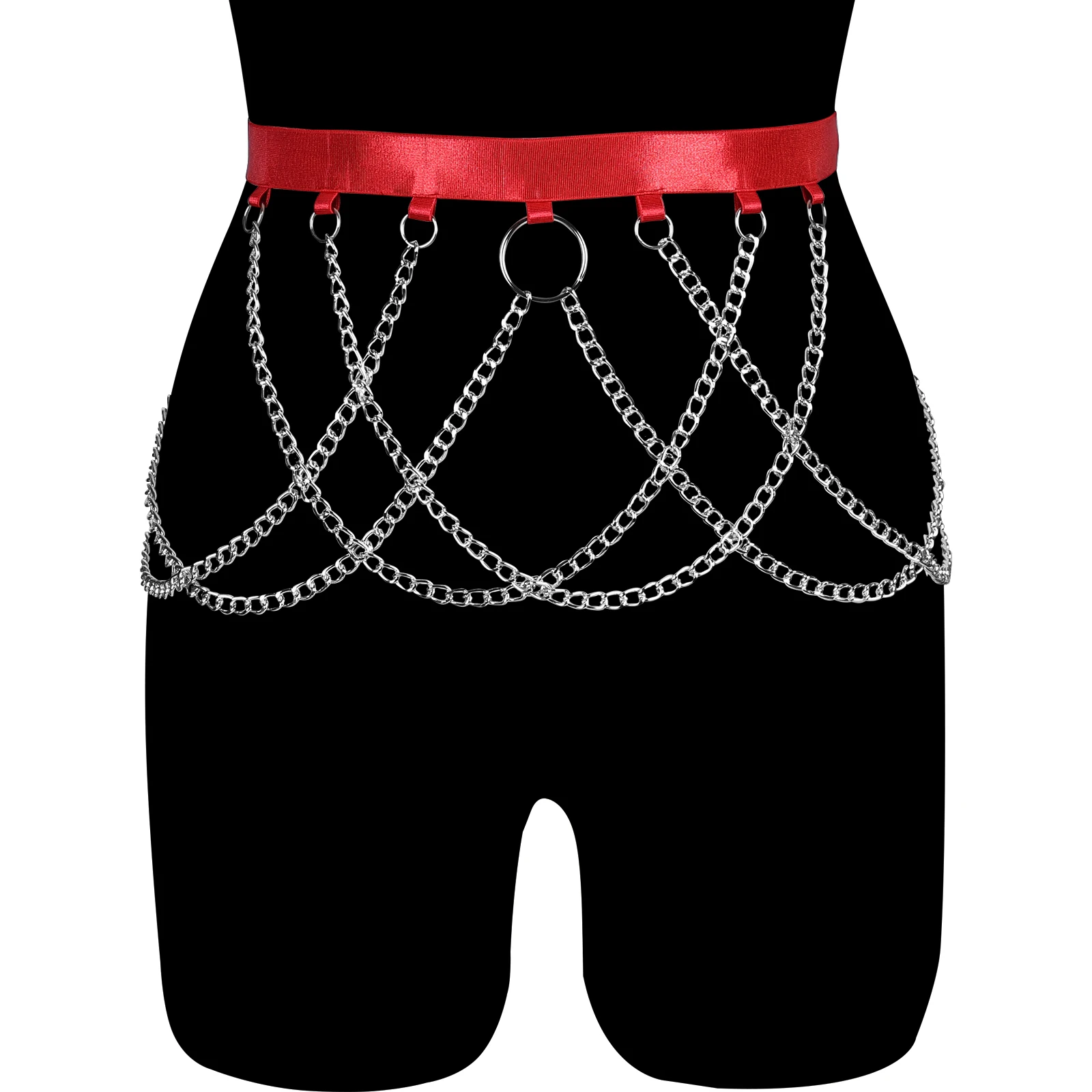 

Fetish Body Harness Bondage Punk Waist stockings Garter Sexy Gothic Leg Garter Belt Harness Belt Pole Dance