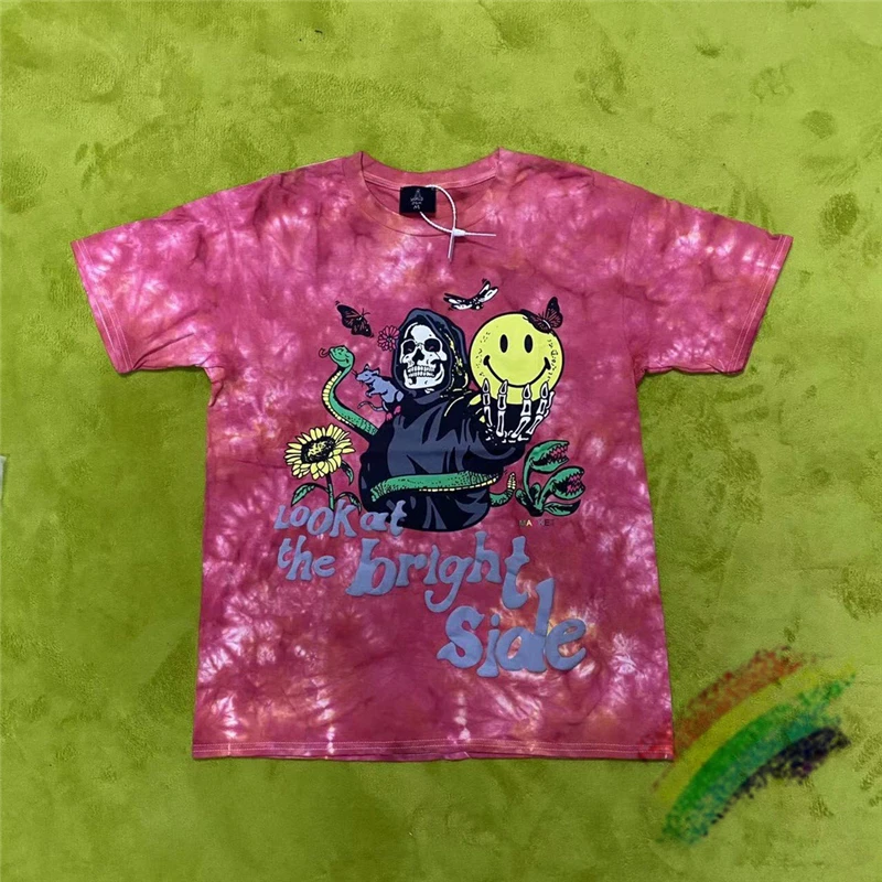 

Мужская и женская футболка с принтом Tie Dye марки 1:1, Высококачественная футболка с ярким принтом, Винтажная Футболка большого размера