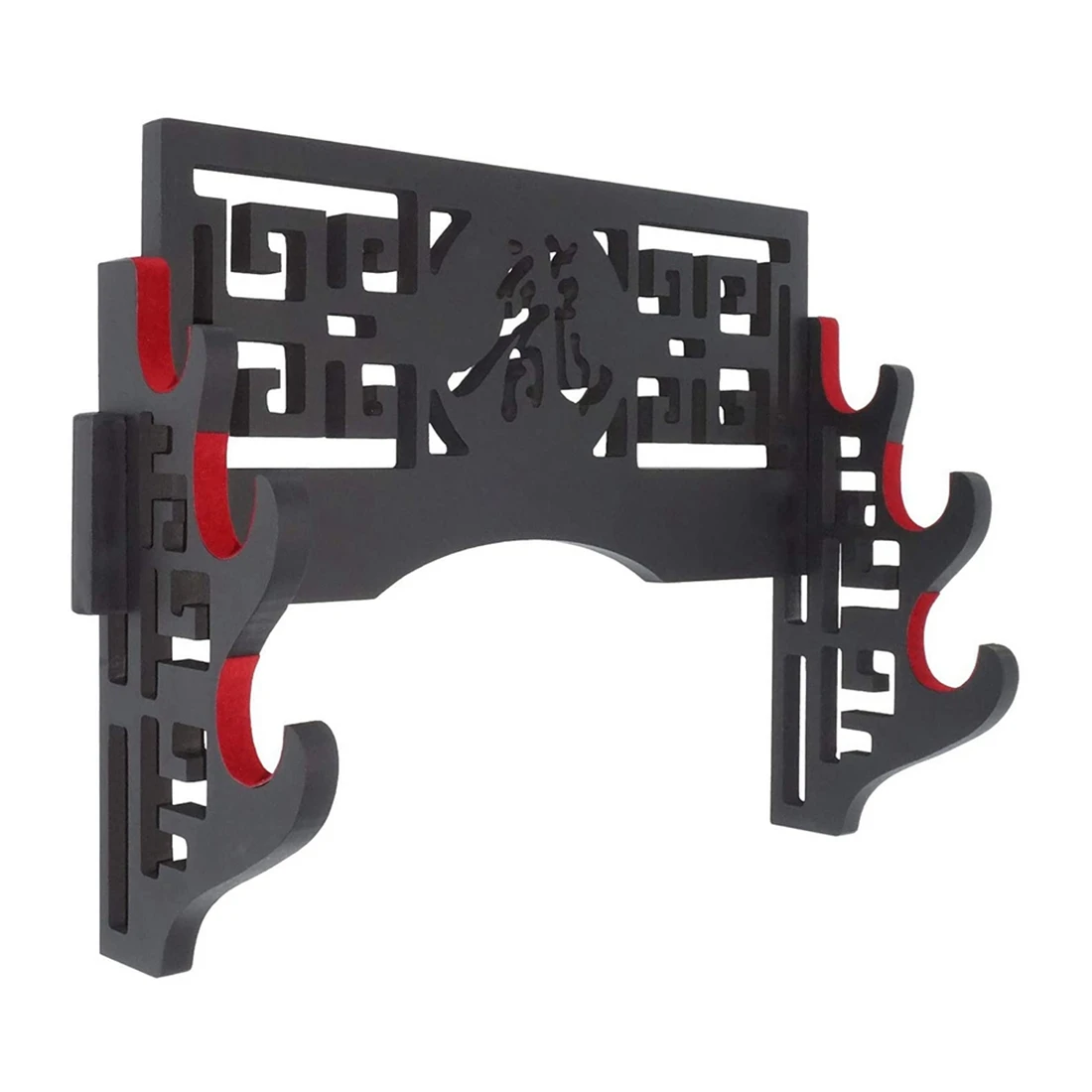 

Velvet Protect Sword Wall Mount Sword Holder Display Stand with Felt Strips for Katana Wakizashi (3 Tier Dragon )