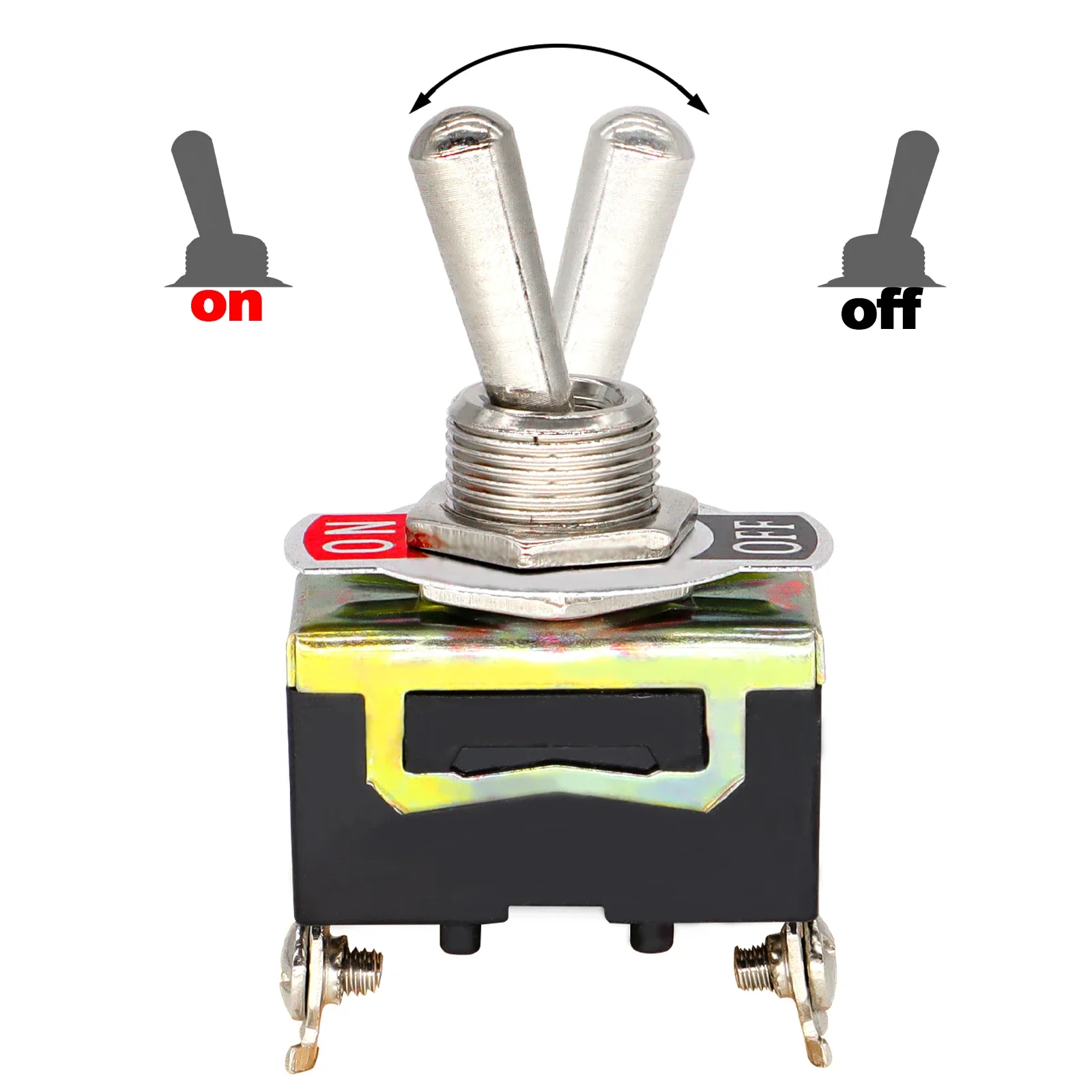 10X тумблер Rocker Flick 12 В приборная панель SPST включения/выключения водонепроницаемая