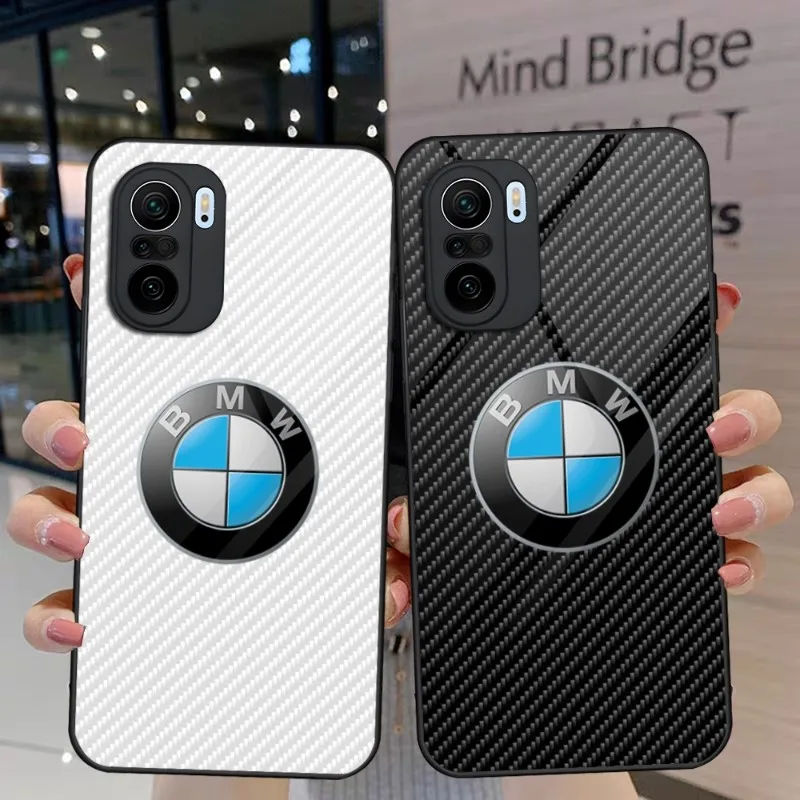 

Luxury BMW Sports Drift Car Phone Case For Xiaomi 13 10 10T 11T 11i Redmi Note 8 11 9 11S Pro Poco M4 X3 F3 Glass Back Cover