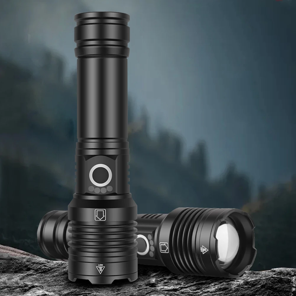 

Waterproof Lantern Torch Camping Flash Light with Memory Function Tactics Flash Light Flashlight Type-C Torch