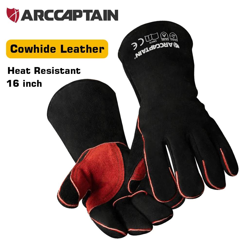 

ARCCAPTAIN Сварочные перчатки из воловьей кожи 16 дюймов