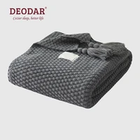 deodar nordic tassel high quality acrylic knitted blanket office lunch break sofa shawl casual suitable for spring and autumn