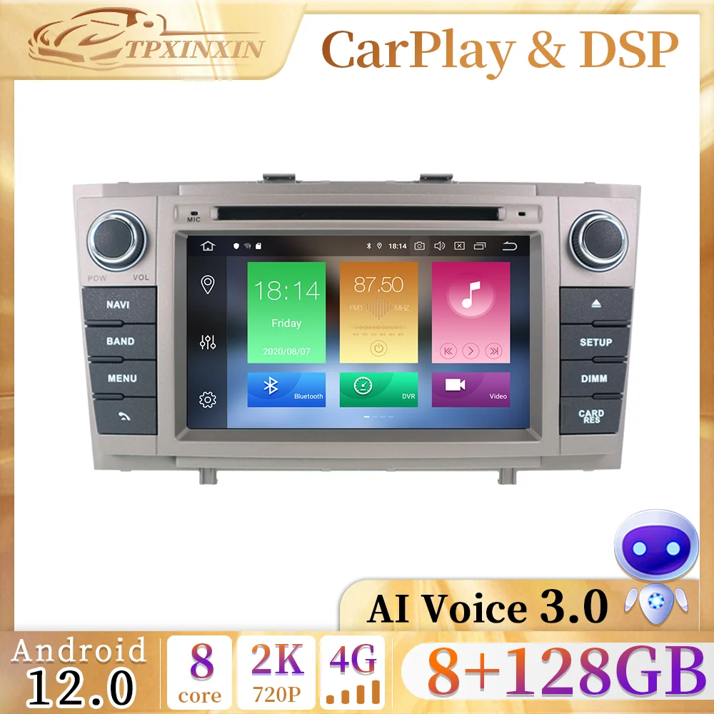 

Автомагнитола 2 din, 128 ГБ, Android 11, для Toyota Avensis T27, 2009, 2010-2015, мультимедиа, радио, DVD-плеер, навигация, стерео GPS
