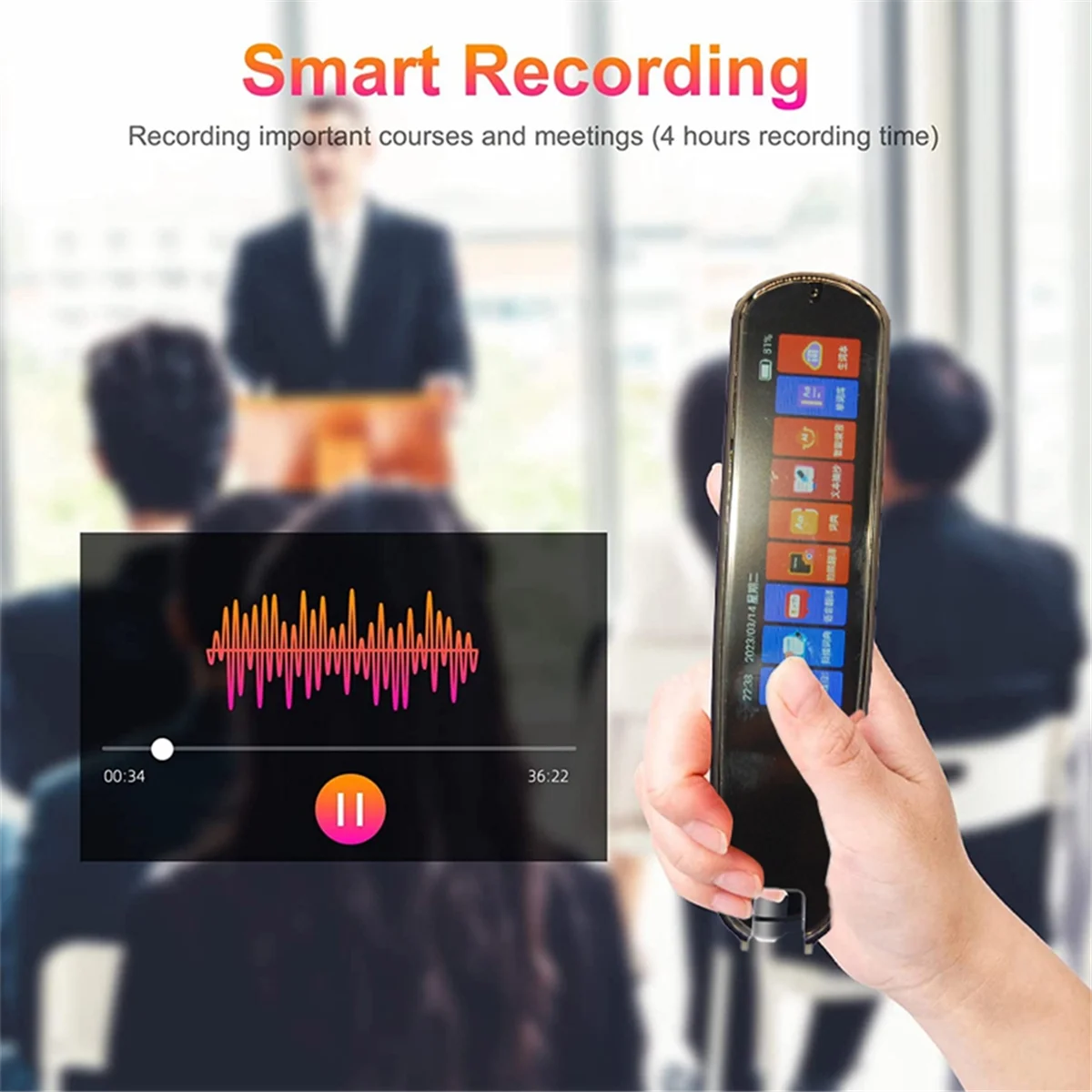 Ручка-переводчик сканирования и ручка для чтения дислексии аутизма умный