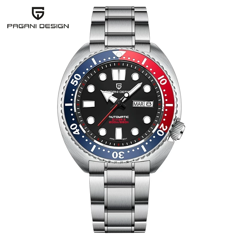 

PAGANI DESIGN New 45mm Men's Mechanical Watch Sapphire Glass Stainless Steel Top Brand NH36 Automatic Men's Watch Reloj Hombre