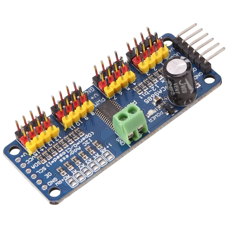 

2Pcs PCA9685 16 Channel 12 Bit PWM Servo Motor Driver I2C IIC Module For Arduino Raspberry Pi Servo Shield Module