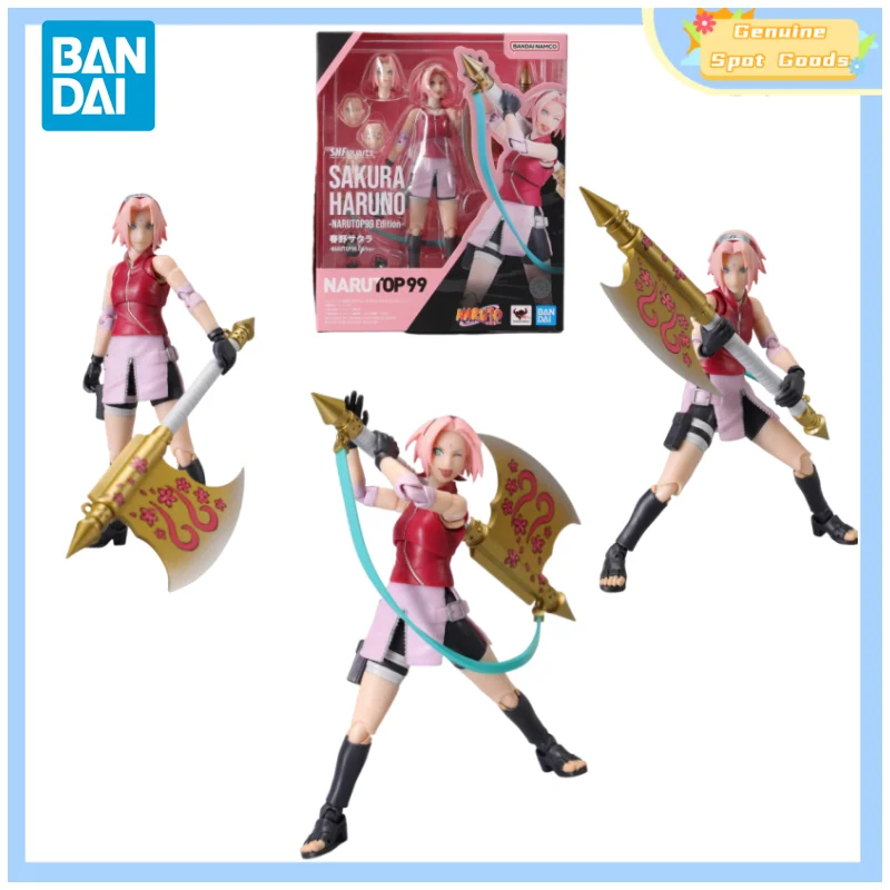 Фигурки героев аниме Bandai NARUTO SHF Haruno Sakura коллекционные игрушки в подарок хобби для