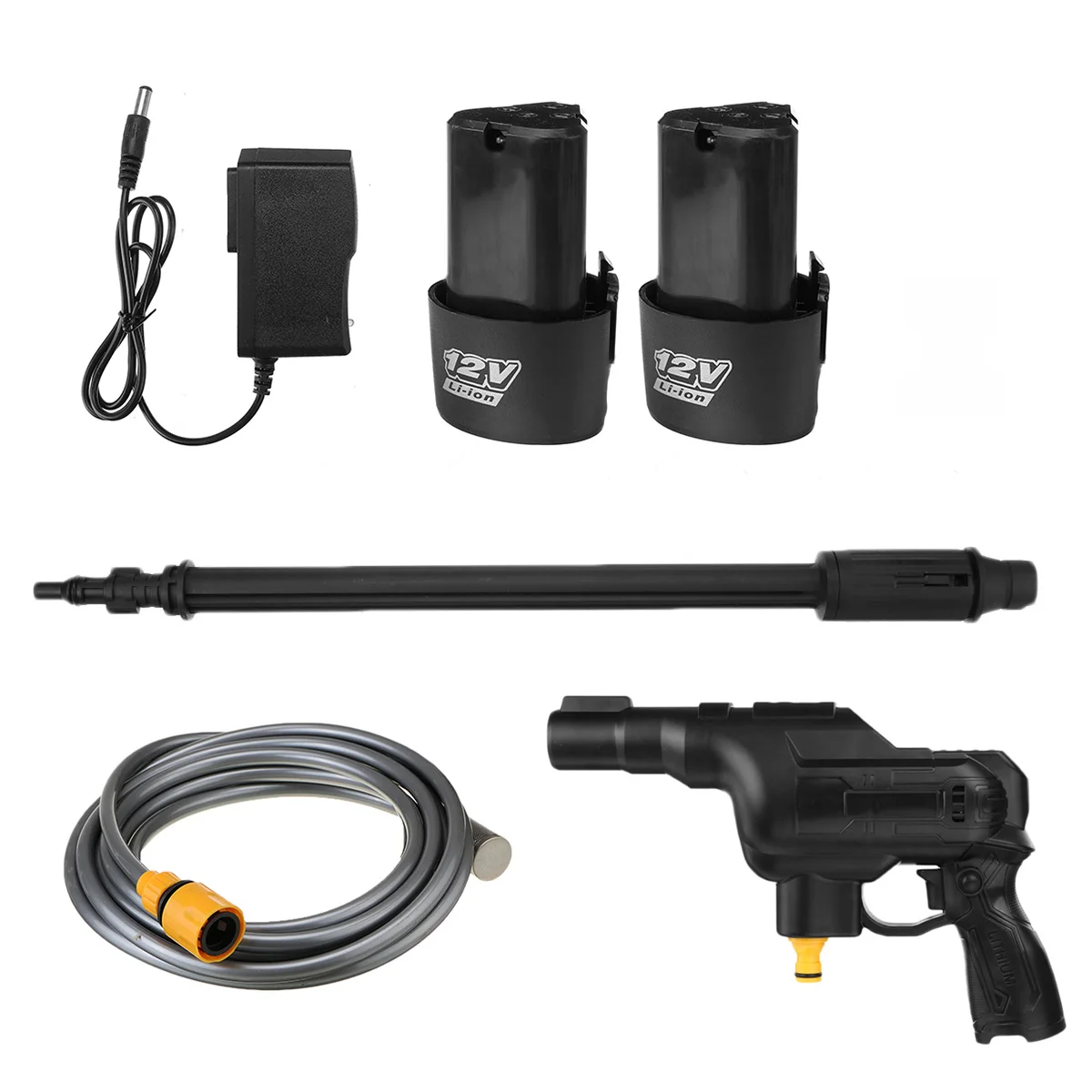 

12V Car Washing Machine Cordless Portable Car Washer High Pressure Cleaner Auto Garden Home Cleaning Tools With Lithium Battery