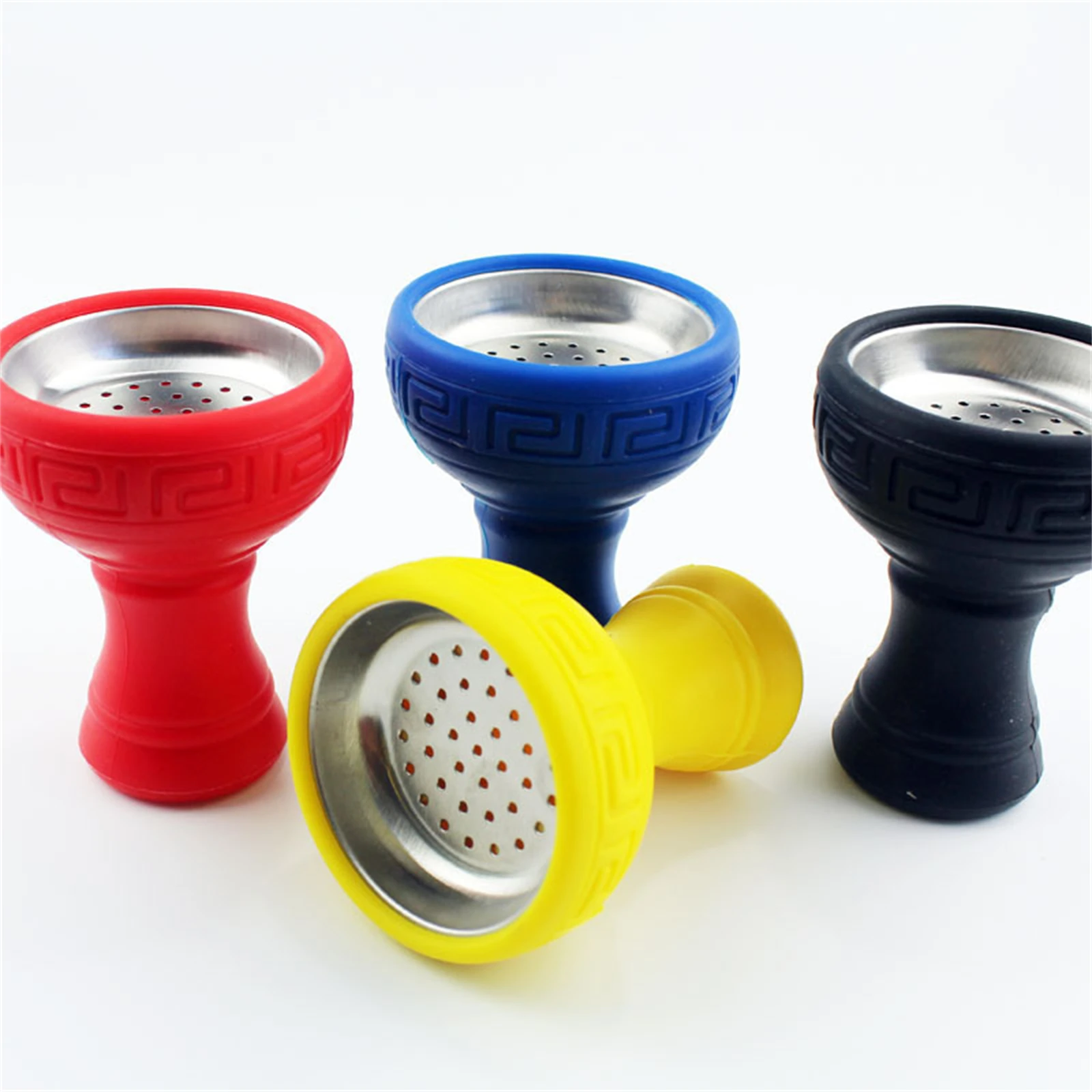 

Silicone Hookah Bowl Charcoal Holder Hookah Molasses Bowl with Metal Plate