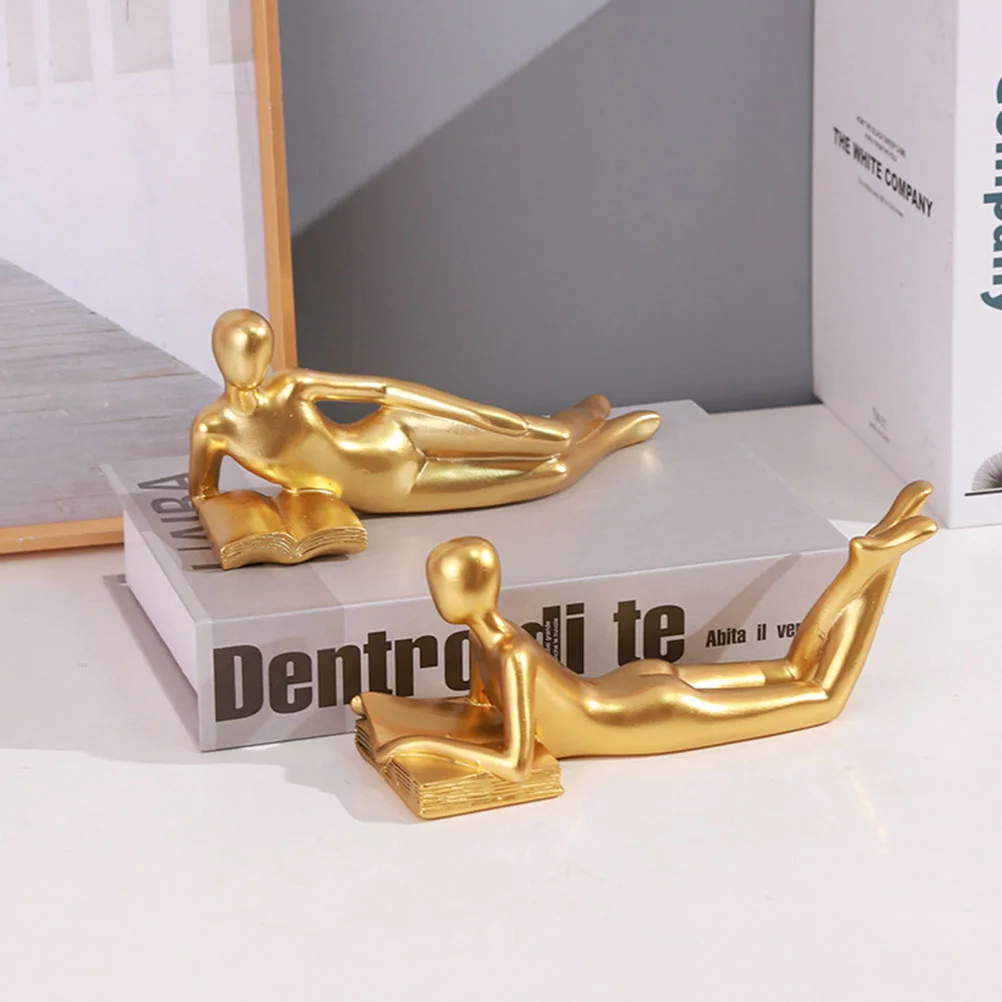 Абстрактная фигура статуя домашний декор фигурка для чтения ремесло нежный