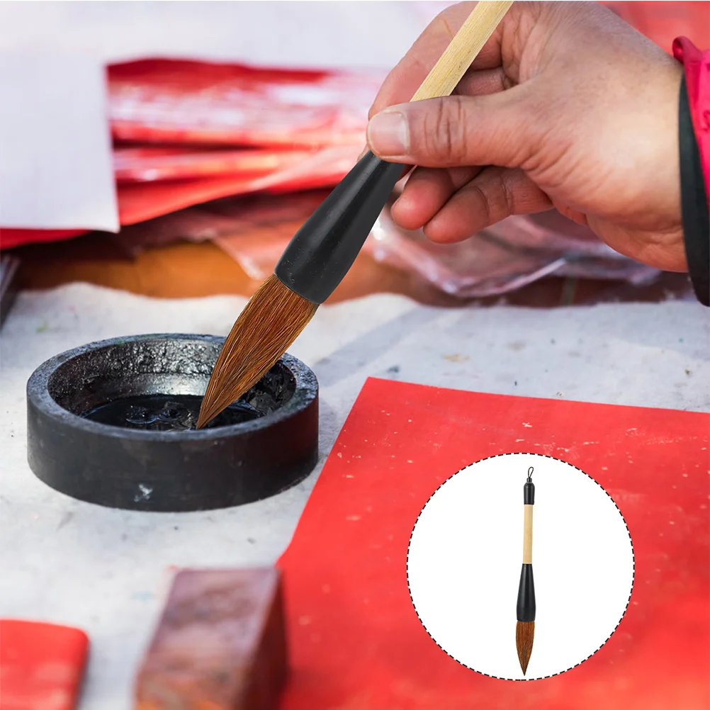 

2pcs Brushes Watercolor Drawing Brush Chinese Brush Sumi Brush Kanji Brush Japanese Sumie Brush Hubi Writing Brush
