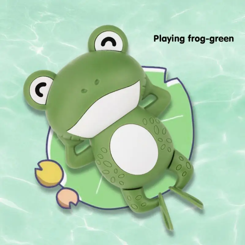 Clockwork Frogs Baby Bathing Toys Clockwork Bathing Toys  Baby Bathing Chain Wound Frogs Swimming Frogs Toy Baby Toys