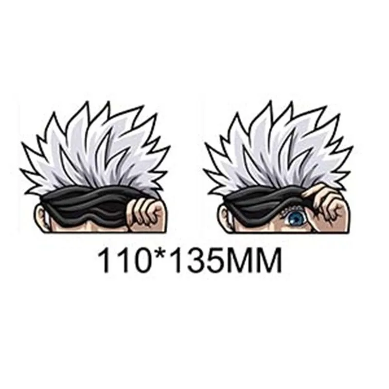 Наклейка на градиент аниме джутсу наклейка с изменением цвета Сатору годжо