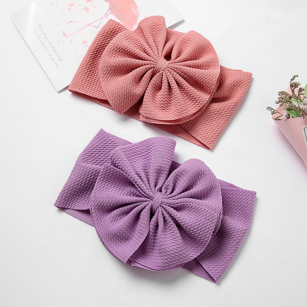 

29Colors Big Bows Baby Headbands For Children Soft Baby Girl Headband Newborn Turban Kids Headwear Infant Hair Accessories 2022