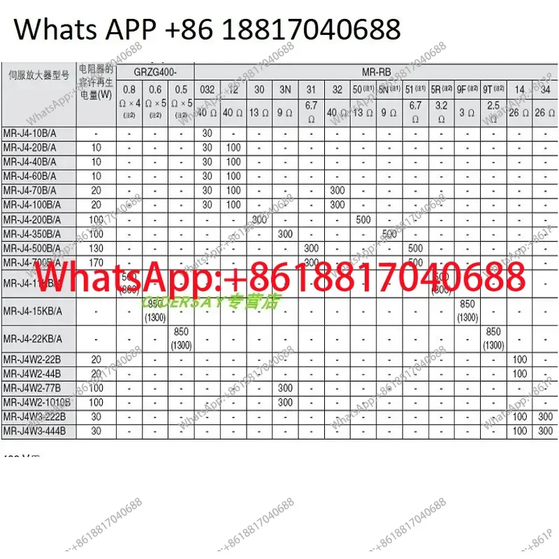 Резистор регенеративного торможения сервоприводов MR-RB032MR-RB12MR-RB30MR-RB31MR-RB50 (art.: 3920d81d581ff) - 3920d81d581ff