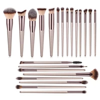 22 pcs makeup brushes champagne gold premium synthetic concealers foundation powder eye shadows makeup brushes
