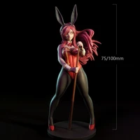 124 75mm 118 100mm resin model bunny girl figure unpainted no color rw 642