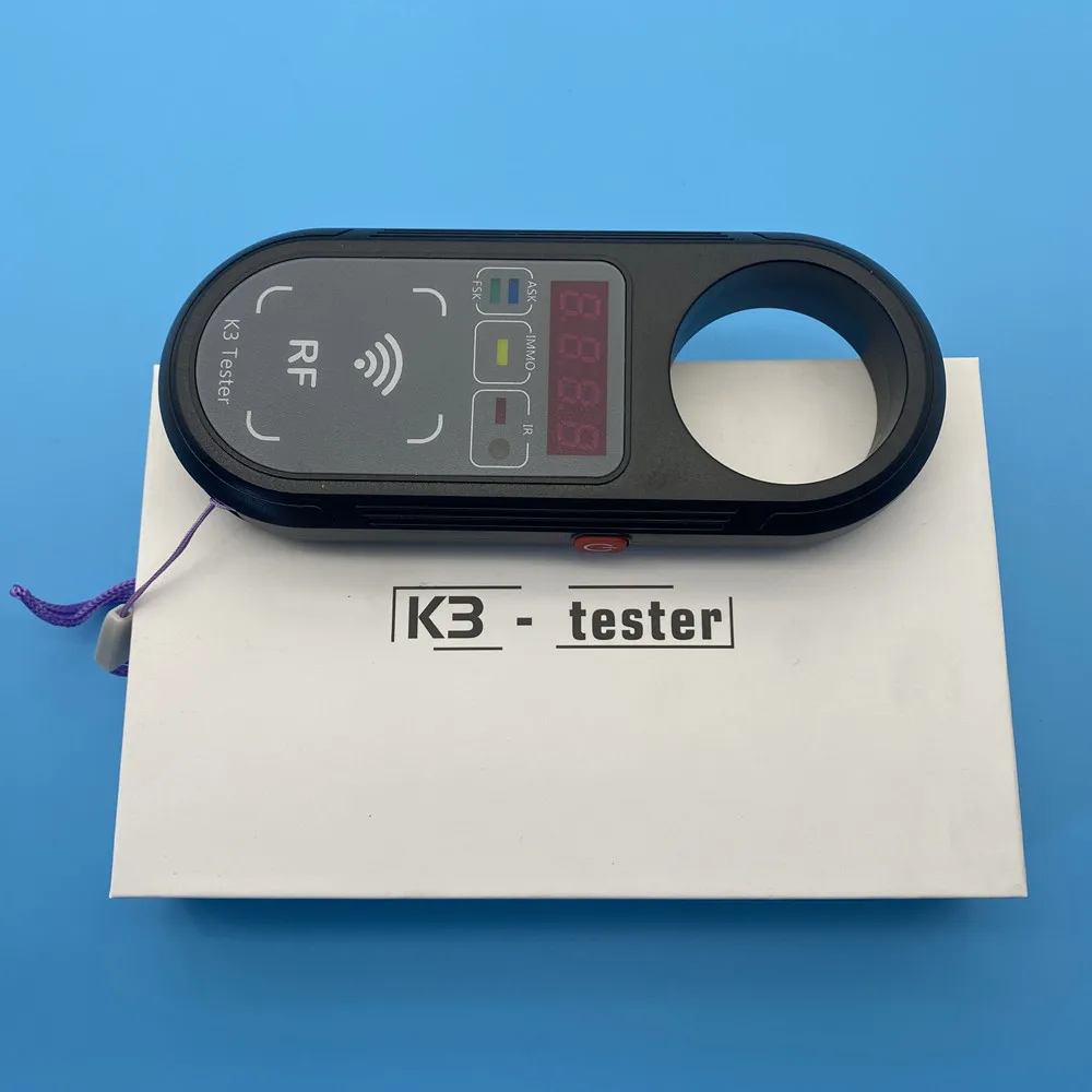 

Тестер автомобильных ключей AIK KEY Tool K3 2026 года, 100-999 МГц, детектор сигналов ASK FSK для катушек зажигания и дверных ручек с дисплеем