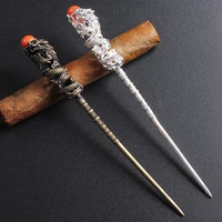 1pcs dragon totems brass cigar draw enhancer tool cigar needle portable punch for smoker loose cigarette drilled wholesale