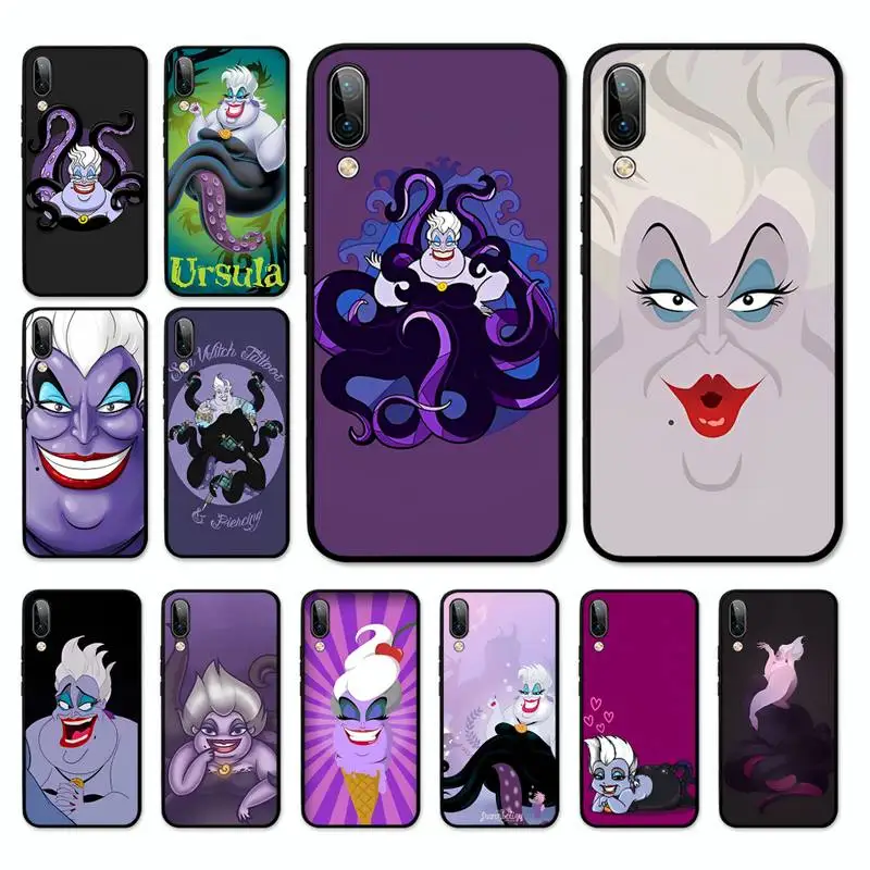 

Disney Octopus Ursula Phone Case for Vivo Y91C Y11 17 19 17 67 81 Oppo A9 2020 Realme c3