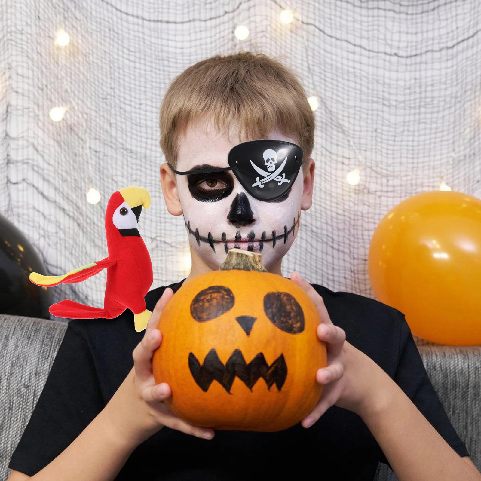 Мягкий костюм попугая пиратские повязки на глаза плечах модели украшение куклы