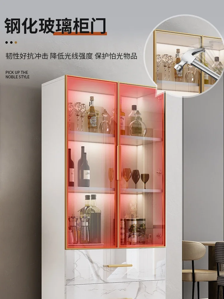 Роскошный бар винный шкаф стойка для гостиной столовая боковой стеклянная дверь