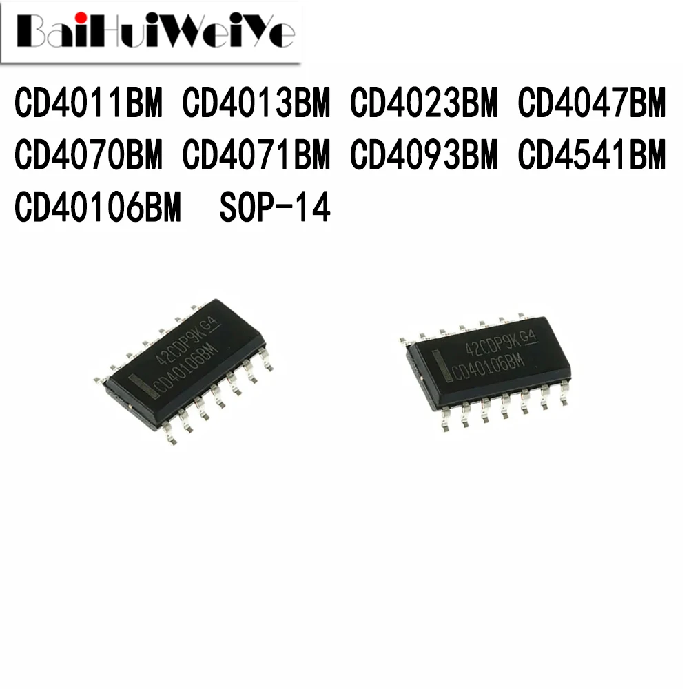 Новый чип хорошего качества CD40106BM CD4011BM CD4013BM CD4023BM CD4047BM CD4070BM CD4071BM CD4093BM CD4541BM SMD SOP-14, 10 шт.