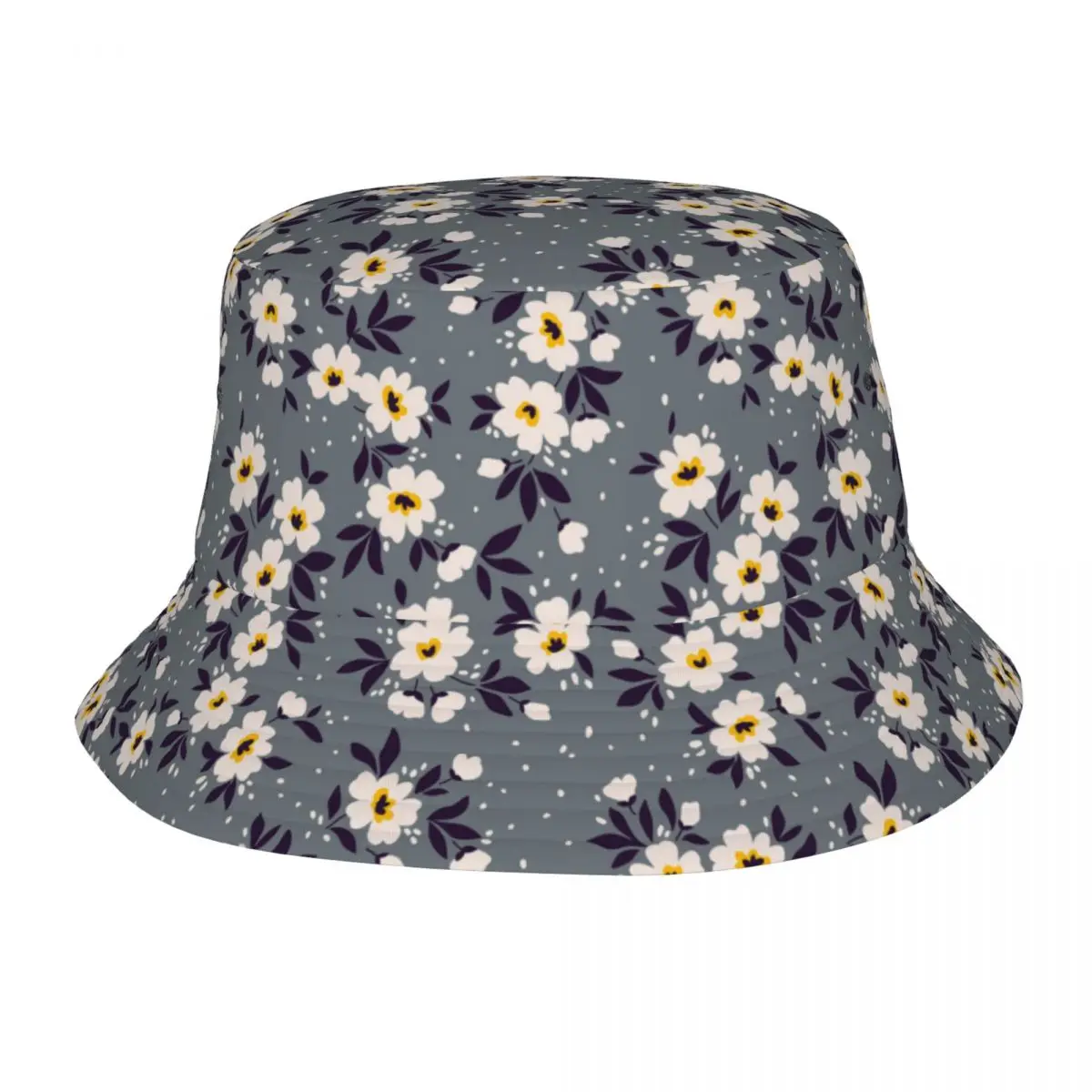 

Unisex Bucket Hat Vintage Floral Summer Beach Vacation Getaway Headwear Outdoor Fishing Fisherman Caps Flowers Bob Hat